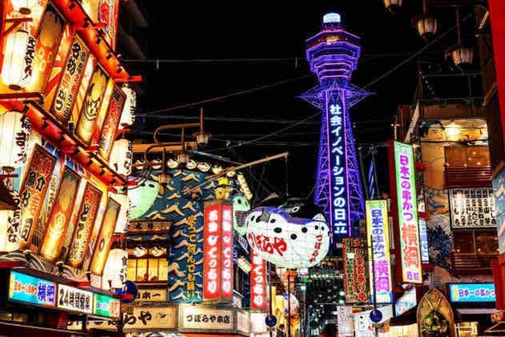 Wutong-40 Minutes Direct To Kansai Airport And 5 Minute Walk To Jr Or Subway Or Nankai Line And 1 Minute To Tsutenkaku The Landmark Of Osaka And Many Japanese Bistros Nearby 外观 照片